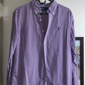 Purple Ralph checkered shirt